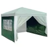 Sunny Moments Pavillons^2 Seitenwande Mit 1 Fenster Fur Ruck-Zuck Alu-Pavillon 3X3M Grun