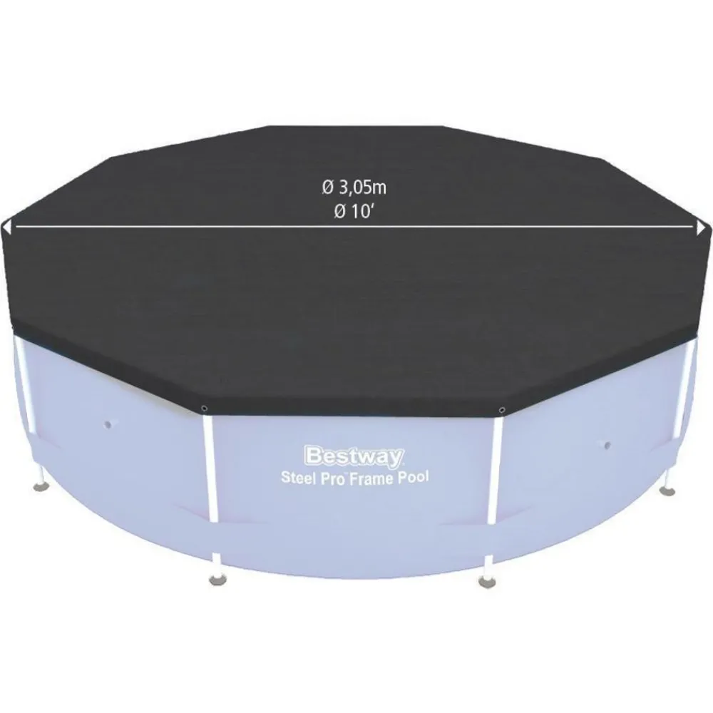 Bestway Poolzubehör^Abdeckplane #58036 Fur Steel Pro/Max Pools 305Cm