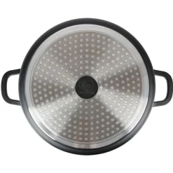 TP Töpfe Und Pfannen^Aluguss-Servierpfanne Mit Glasdeckel Und Aromaknopf 28Cm