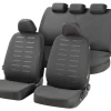 Car Comfort Auto- Und Motorradzubehör^Autositzbezug Stripe Komplettset Schwarz