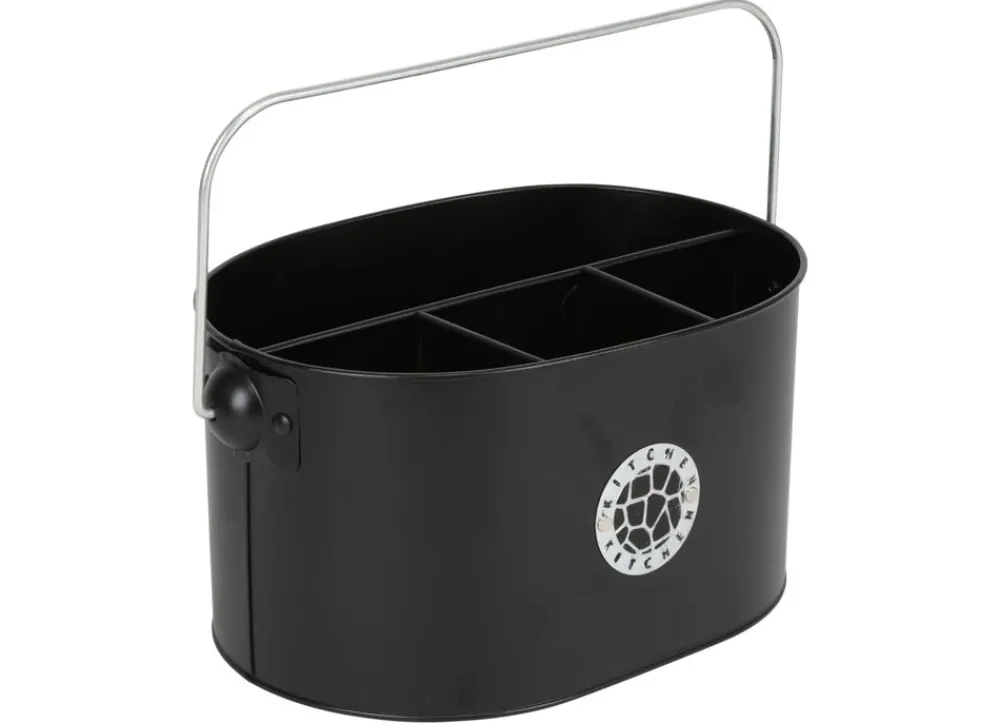 TP Geschirr Und Getränkebehälter^Besteckhalter Black-Line Aus Metall 28X13X19Cm