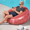 Bestway Gartenstühle^ #75052 Aufblasbarer Sessel Inflate-A-Chair Rot Mit Print