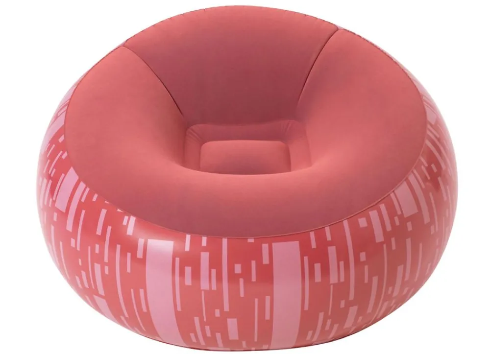 Bestway Gartenstühle^ #75052 Aufblasbarer Sessel Inflate-A-Chair Rot Mit Print