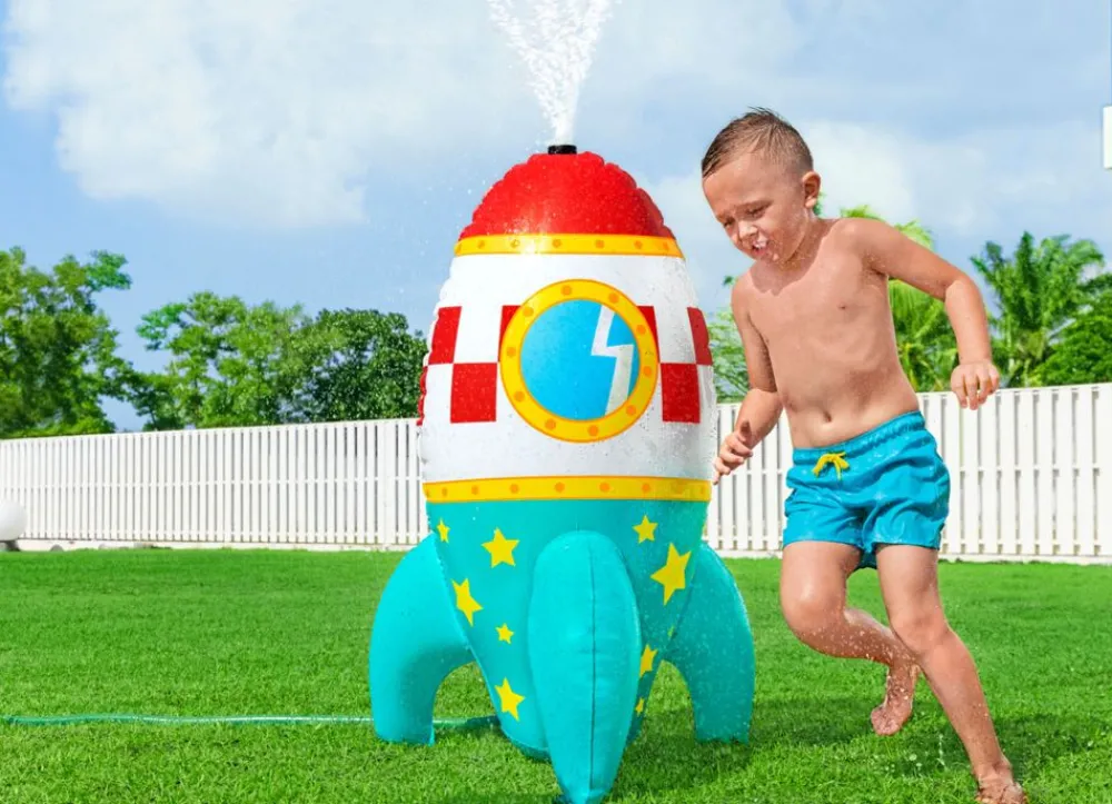 Bestway Badespaß^ #52572 Wassersprinkler Rakete Mit 6 Wasserstrahlarten