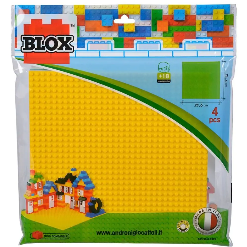 BLOX Spielzeug Für Drinnen^ Bauplatten-Set 4-Teilig 25,6X25,6Cm