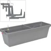 Pseudohersteller Pflanzkübel^Blumenkasten-Set Extra Line 59Cm Steingrau