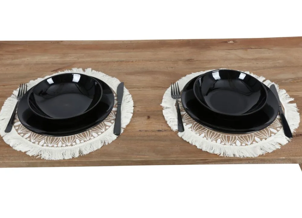 New Home Sonstige Innendeko^Boho-Platzset Aus Jute Mit Fransen 38Cm