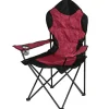 Pseudohersteller Campingstühle^Camping-Klappsessel Deluxe Bordeaux/Schwarz