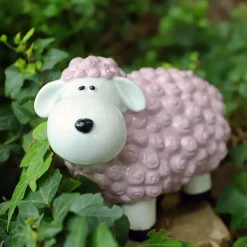 TP Gartenfiguren^Dekofigur Mini-Schaf Rosa