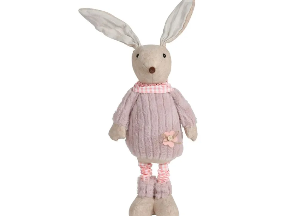 New Home Gartenfiguren^Deko-Hase Mit Teleskopbeinen 70Cm Rosa