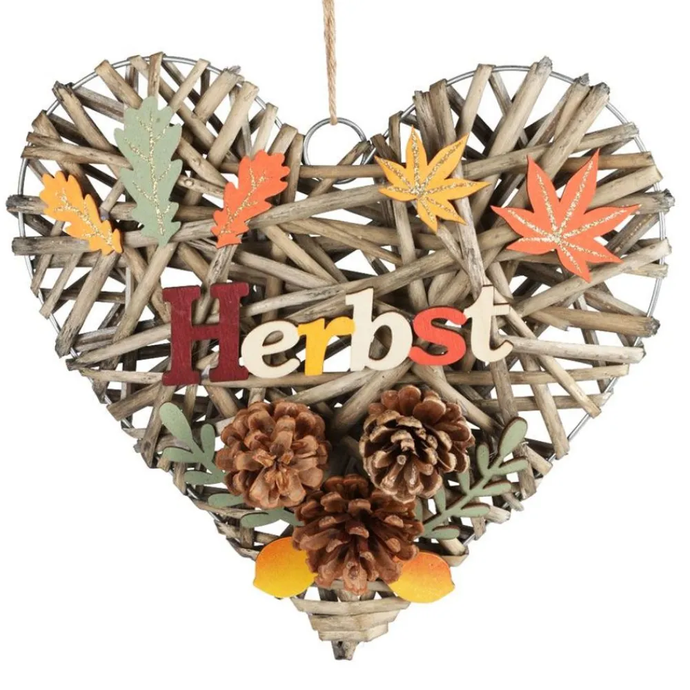 TP Sonstige Innendeko^Dekoherz Herbst Aus Rattan 27,5X43Cm