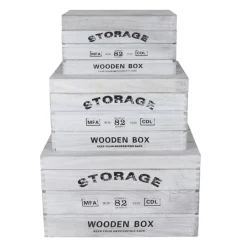 TP Dekokisten Und Truhen^Deko-Holzkisten Storage 3Er-Set