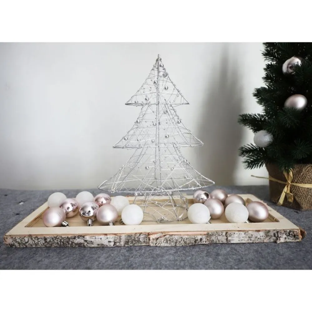 TP Sonstige Innendeko^Deko-Holztablett Rechteck 50X15X2,5Cm
