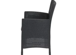 Allibert by Keter Gartenstühle^Dining Chair Iowa Graphit Mit Sitzkissen