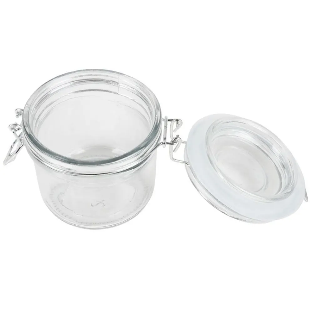 TP Vorratsdosen^Drahtbugelglas 200Ml Transparent