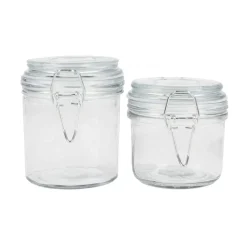 TP Vorratsdosen^Drahtbugelglas 200Ml Transparent