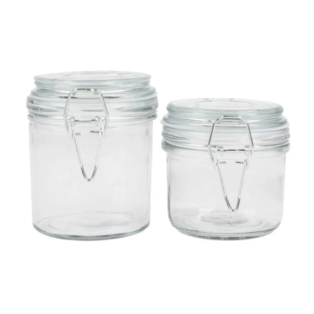 TP Vorratsdosen^Drahtbugelglas 200Ml Transparent