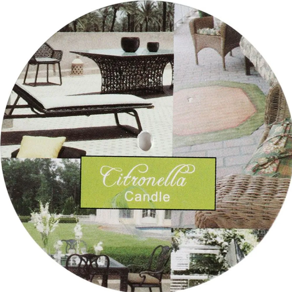 TP Duftkerzen^Duftkerze Citronella Im Zinktopf 7X7Cm