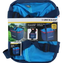 Dunlop Fahrradzubehör^ Fahrradkorb Mit Tragegriffen 15L Blau
