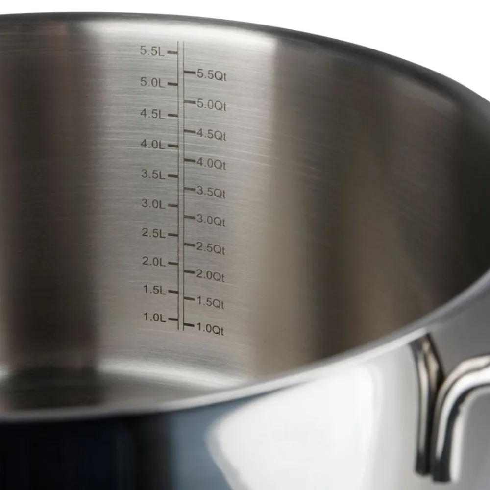 Steelity Töpfe Und Pfannen^Edelstahl-Fleischtopf 5,8 Liter