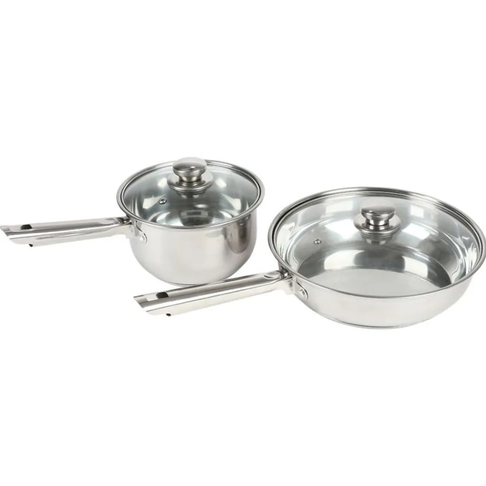TP Töpfe Und Pfannen^Edelstahl-Kochtopf-Set 12-Teilig