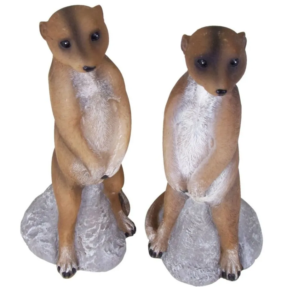 TP Gartenfiguren^Erdmannchen 2Er-Set