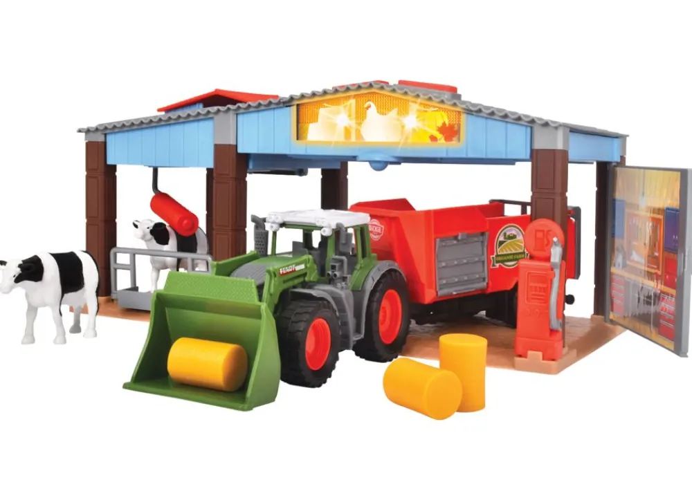 Dickie Toys Spielzeug Für Drinnen^Fendt Bauernhof-Spielset Mit Traktor, Scheune Und Viel Zubehör