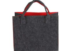 New Home Körbe Und Taschen^Filz-Einkaufstasche Mit Farbkontrast 35X20X28Cm