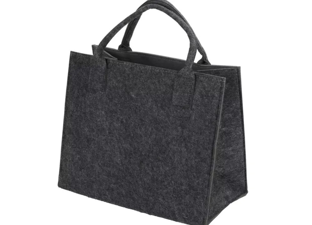 New Home Körbe Und Taschen^Filz-Einkaufstasche Mit Farbkontrast 35X20X28Cm