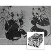 TP Textilien, Decken Und Kissen^Flanell-Kuscheldecke Mit Panda-Print 150X200Cm