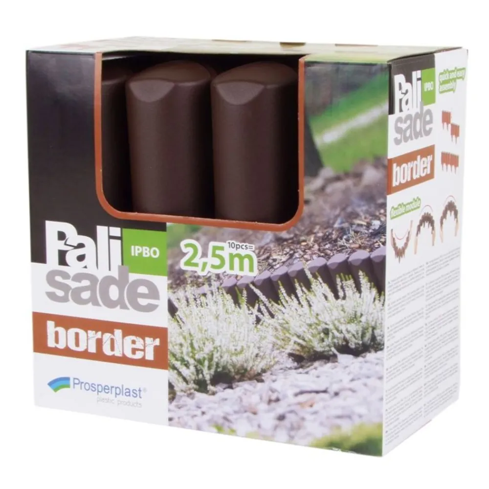 Pseudohersteller Beeteinfassung^Gartenpalisade Ipbo 2,5M Braun