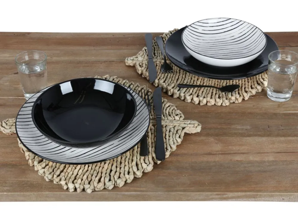 New Home Sonstige Innendeko^Geflochtenes Platzset Leaf 41X37Cm