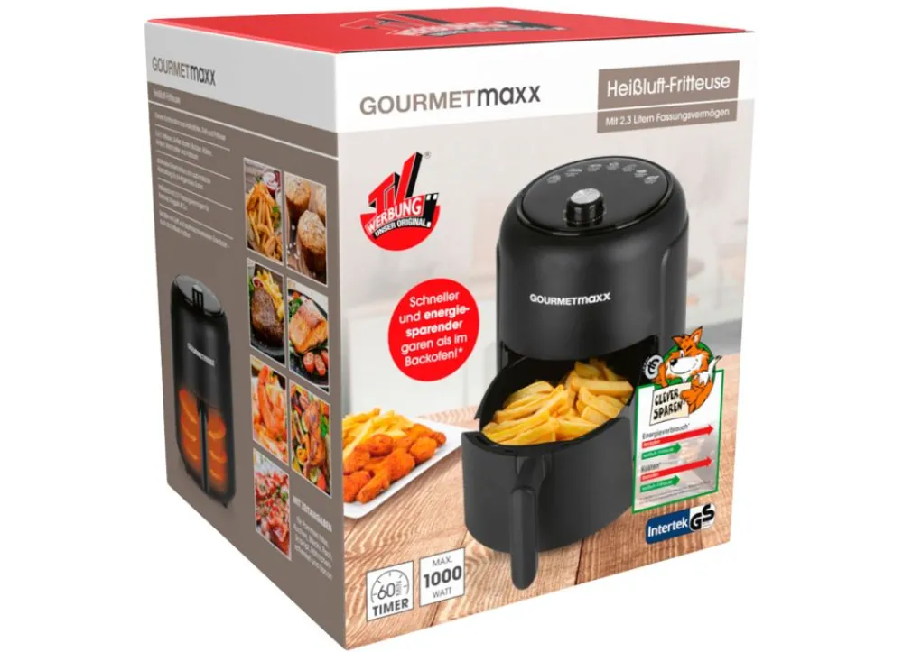 Gourmetmaxx Küchengeräte^Heisluft-Fritteuse 2,3 Liter