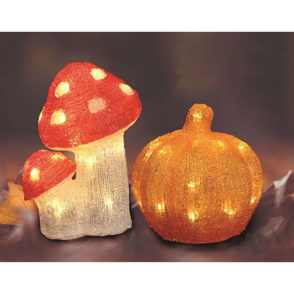 New Home Autumn Leuchtdeko^Herbstdeko Mit 24 Leds Warmweis Kurbis