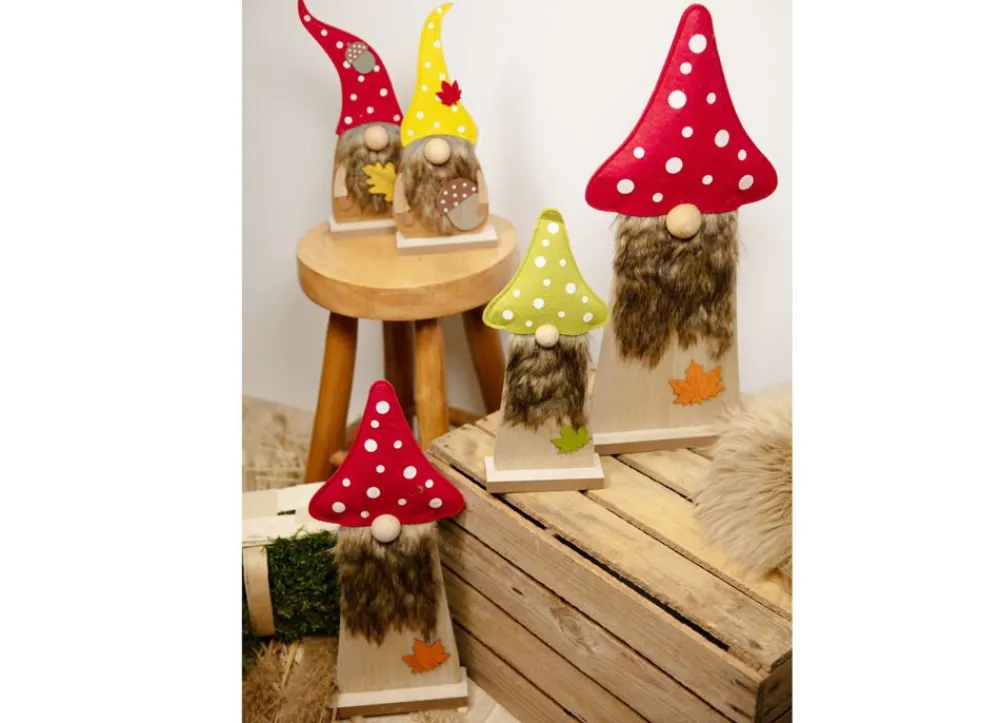 New Home Autumn Weihnachtswichtel^Holzdeko Herbstwichtel 50,5Cm