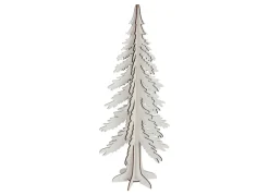 New Home Christmas Holzdeko^Holzdeko Tanne Mit Glitzer 45Cm