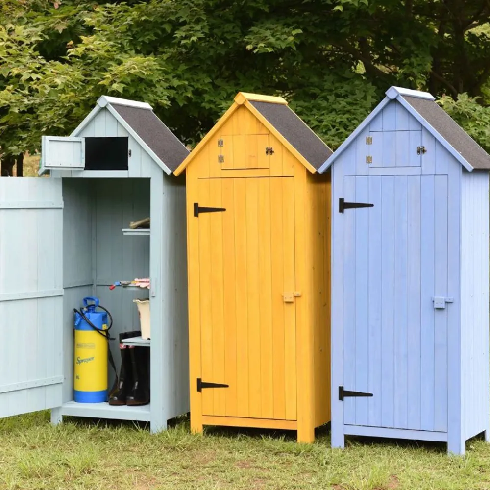 TP Gartenschränke^Holz-Gartenschrank 179Cm Natur