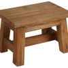 TP Sitzmöbel^Holz-Hocker Ranch Rustikal 30X20X20Cm Natur