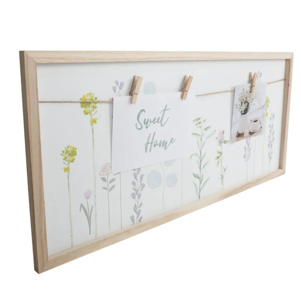 New Home Sonstige Innendeko^Holz-Memoboard Blumenprint