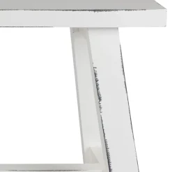 TP Sitzmöbel^Holz-Sitzbank Ranch Used-Look 90X34X46Cm Weis