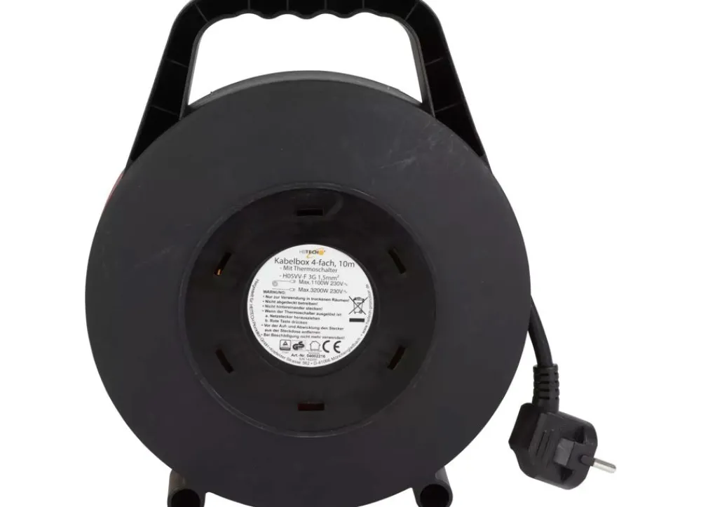 HeiTech Zubehör^Kabeltrommel 4-Fach 10M