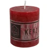 New Home Candlelight Stumpenkerzen^Kerze Rustikal 68X80Mm Bordeaux
