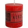 New Home Candlelight Stumpenkerzen^Kerze Rustikal 68X80Mm Rot