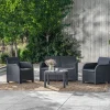 Keter Gartensitzgruppen^ Lounge-Sitzgruppe Rosalie Mit Sitzkissen Graphit