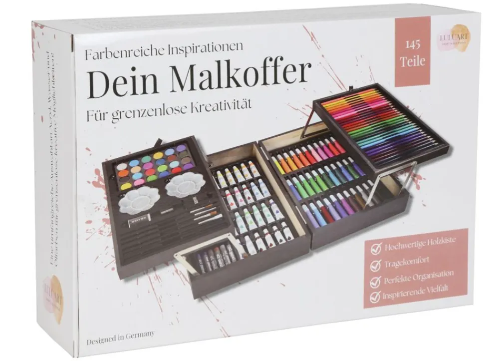 Lulaart Kunst Und Malzubehör^Kunst- Und Malkoffer 145-Teilig