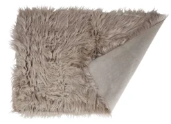 New Home Textilien, Decken Und Kissen^Kunstfellteppich 90X60Cm Taupe