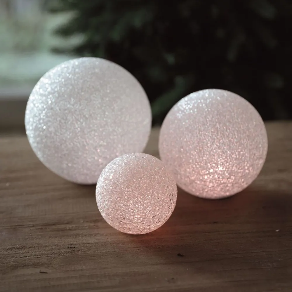 New Home Leuchtdeko^Led-Deko-Leuchtkugel 15Cm Warmweis