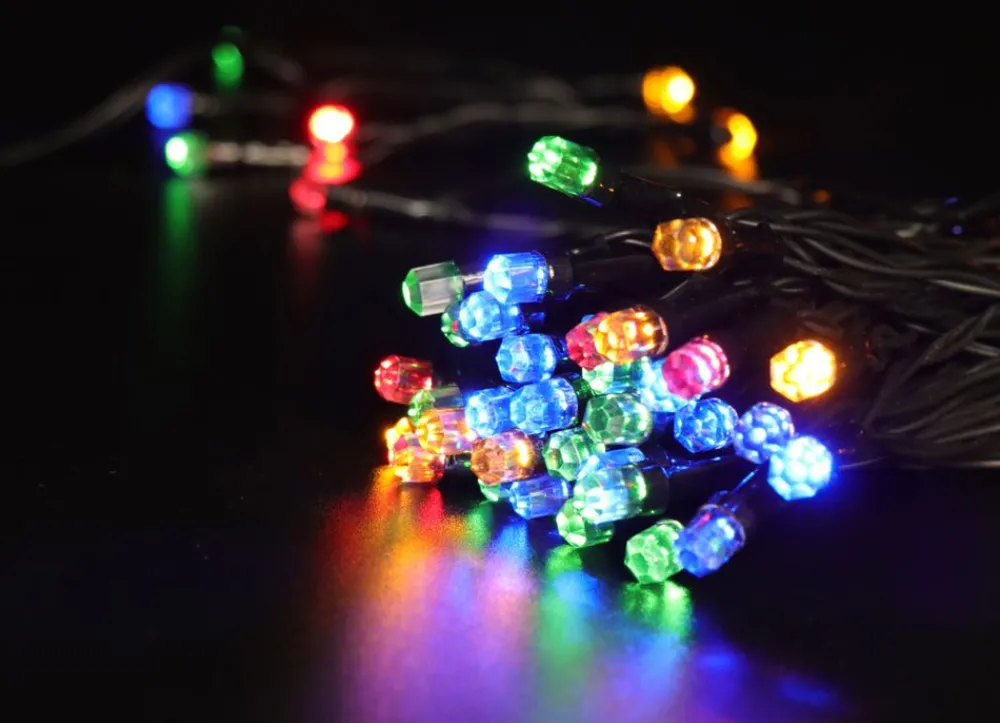New Home Lichterketten^Led-Diamantkopf-Lichterkette Mit Timer 22,9M 200 Leds Multicolor