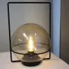 TP Lampen Und Leuchten^Led-Glaskugelleuchte Mit Metallstander 18X28Cm Warmweis Gelb