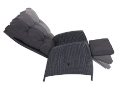 TP Gartenstühle^Loungesessel 61,5X107X70Cm 2Er-Set Anthrazit